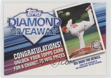 2011 Topps - Redemptions Diamond Giveaway Code Cards #TDG-28 - Cliff Lee [Noted]
