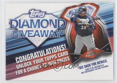 2011 Topps - Redemptions Diamond Giveaway Code Cards #TDG-30 - Prince Fielder