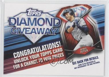 2011 Topps - Redemptions Diamond Giveaway Code Cards #TDG-7 - Derek Jeter