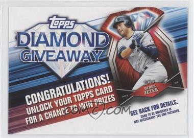 2011 Topps - Redemptions Diamond Giveaway Code Cards #TDG-7 - Derek Jeter