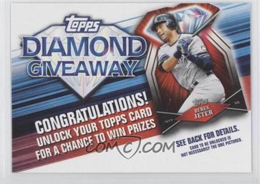 2011 Topps - Redemptions Diamond Giveaway Code Cards #TDG-7 - Derek Jeter