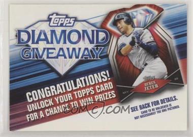 2011 Topps - Redemptions Diamond Giveaway Code Cards #TDG-7 - Derek Jeter [EX to NM]