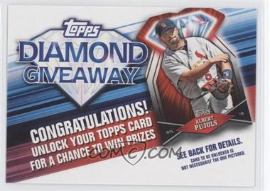 2011 Topps - Redemptions Diamond Giveaway Code Cards #TDG-8 - Albert Pujols