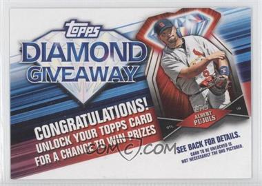 2011 Topps - Redemptions Diamond Giveaway Code Cards #TDG-8 - Albert Pujols