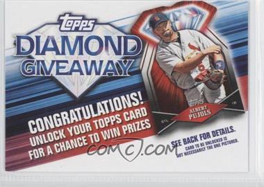 2011 Topps - Redemptions Diamond Giveaway Code Cards #TDG-8 - Albert Pujols