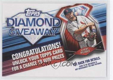 2011 Topps - Redemptions Diamond Giveaway Code Cards #TDG-8 - Albert Pujols