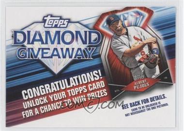 2011 Topps - Redemptions Diamond Giveaway Code Cards #TDG-8 - Albert Pujols