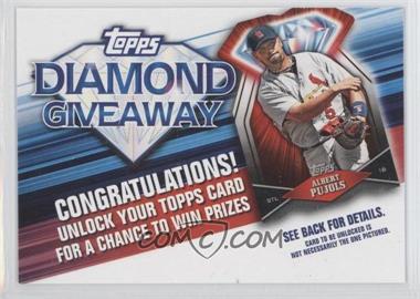 2011 Topps - Redemptions Diamond Giveaway Code Cards #TDG-8 - Albert Pujols