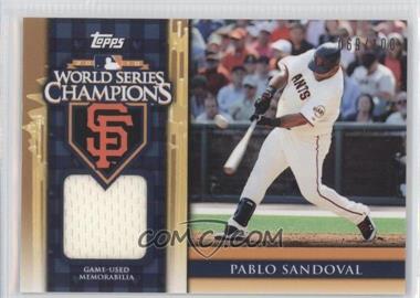 2011 Topps - World Series Champions Relics #WCR-3 - Pablo Sandoval /100