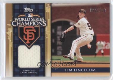 2011 Topps - World Series Champions Relics #WCR-6 - Tim Lincecum /100