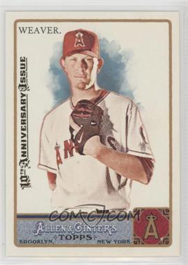 2011 Topps Allen & Ginter's - [Base] - 2015 Buyback 10th Anniversary Issue #196 - Jered Weaver