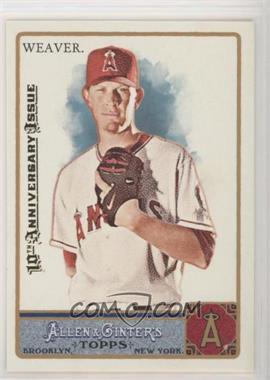 2011 Topps Allen & Ginter's - [Base] - 2015 Buyback 10th Anniversary Issue #196 - Jered Weaver