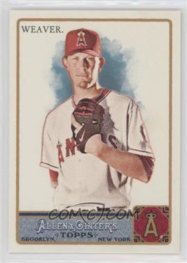 2011 Topps Allen & Ginter's - [Base] - Factory Set Glossy #196 - Jered Weaver /999