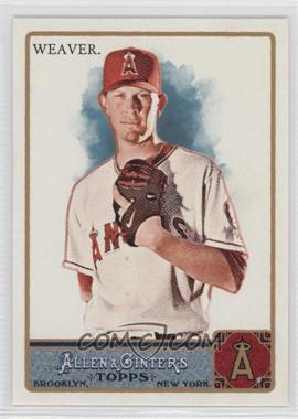 2011 Topps Allen & Ginter's - [Base] - Factory Set Glossy #196 - Jered Weaver /999