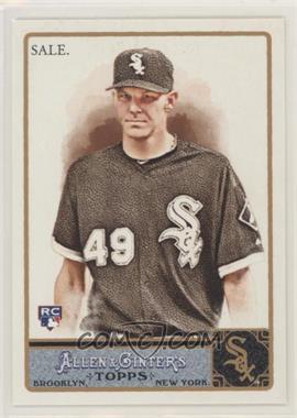 2011 Topps Allen & Ginter's - [Base] - Ginter Code Puzzle Border #85 - Chris Sale