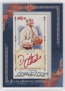 2011 Topps Allen & Ginter's - Framed Mini Autographs - Red Ink #AGA-DVI - Dick Vitale /10