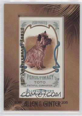 2011 Topps Allen & Ginter's - Portraits of Penultimacy Minis - 2015 Buyback Framed 10th Anniversary Issue #PP10 - Toto