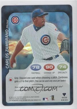 2011 Topps Attax - [Base] - Foil #44 - Carlos Zambrano