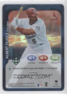 2011 Topps Attax - [Base] - Foil #8 - Albert Pujols