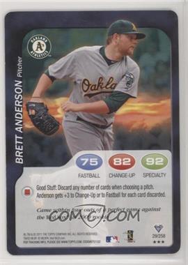 2011 Topps Attax - [Base] #29 - Brett Anderson