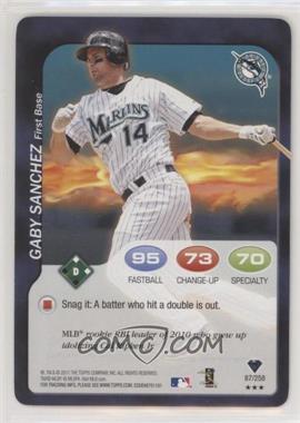 2011 Topps Attax - [Base] #87.2 - Gaby Sanchez (Jersey Front Visible)