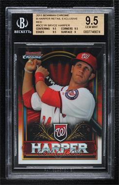 2011 Topps Bowman Chrome Exclusive - [Base] - Topps Value Box Red #BCE1 - Bryce Harper [BGS 9.5 GEM MINT]