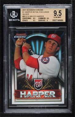 2011 Topps Bowman Chrome Exclusive - [Base] - Topps Value Box Silver #BCE1 - Bryce Harper [BGS 9.5 GEM MINT]