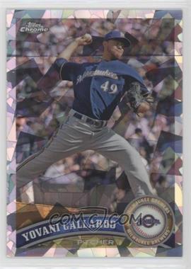 2011 Topps Chrome - [Base] - Atomic Refractor #61 - Yovani Gallardo /225