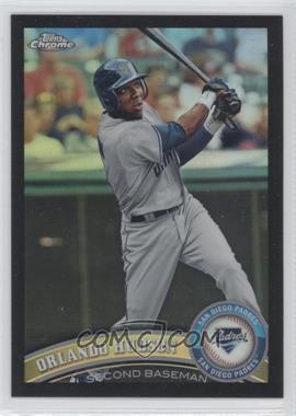 2011 Topps Chrome - [Base] - Black Refractor #27 - Orlando Hudson /100