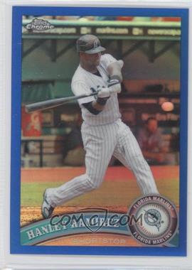 2011 Topps Chrome - [Base] - Blue Refractor #10 - Hanley Ramirez /99