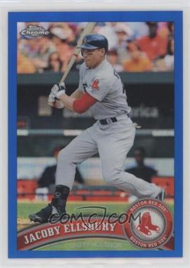 2011 Topps Chrome - [Base] - Blue Refractor #124 - Jacoby Ellsbury /99