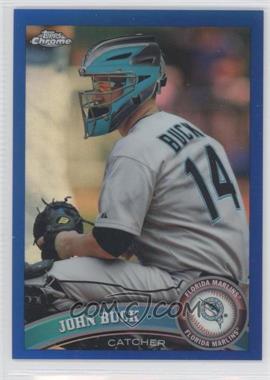 2011 Topps Chrome - [Base] - Blue Refractor #142 - John Buck /99