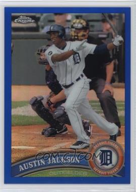 2011 Topps Chrome - [Base] - Blue Refractor #28 - Austin Jackson /99