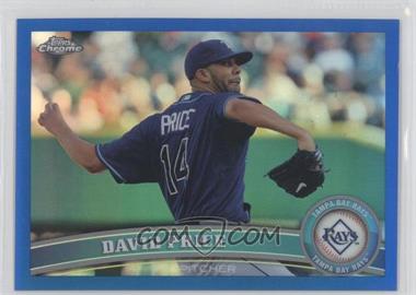 2011 Topps Chrome - [Base] - Blue Refractor #44 - David Price /99