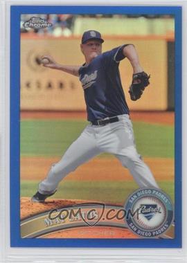 2011 Topps Chrome - [Base] - Blue Refractor #81 - Mat Latos /99