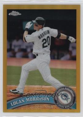 2011 Topps Chrome - [Base] - Gold Refractor #163 - Logan Morrison /50