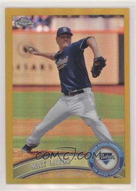 2011 Topps Chrome - [Base] - Gold Refractor #81 - Mat Latos /50 [Good to VG‑EX]