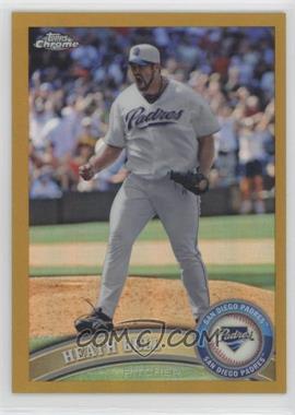 2011 Topps Chrome - [Base] - Gold Refractor #98 - Heath Bell /50 [EX to NM]