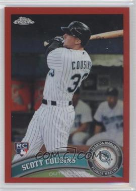 2011 Topps Chrome - [Base] - Red Refractor #187 - Scott Cousins /25