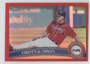 2011 Topps Chrome - [Base] - Red Refractor #2 - Chipper Jones /25