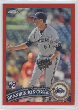 2011 Topps Chrome - [Base] - Red Refractor #206 - Brandon Kintzler /25