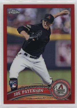 2011 Topps Chrome - [Base] - Red Refractor #213 - Joe Paterson /25