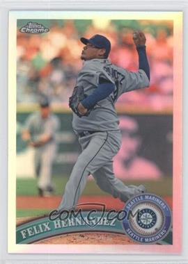 2011 Topps Chrome - [Base] - Refractor #105 - Felix Hernandez