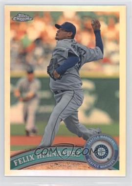 2011 Topps Chrome - [Base] - Refractor #105 - Felix Hernandez