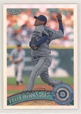 2011 Topps Chrome - [Base] - Refractor #105 - Felix Hernandez