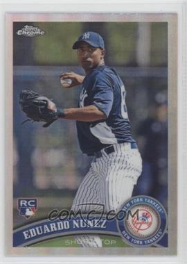 2011 Topps Chrome - [Base] - Refractor #198 - Eduardo Nunez