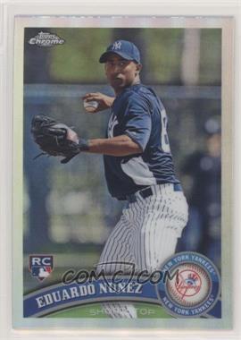 2011 Topps Chrome - [Base] - Refractor #198 - Eduardo Nunez