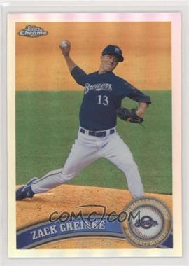 2011 Topps Chrome - [Base] - Refractor #6 - Zack Greinke