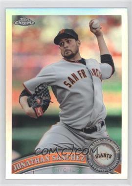 2011 Topps Chrome - [Base] - Refractor #79 - Jonathan Sanchez