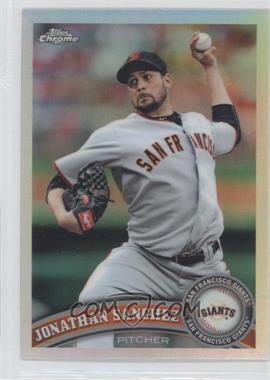 2011 Topps Chrome - [Base] - Refractor #79 - Jonathan Sanchez